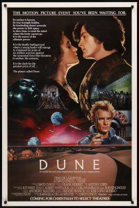 5b192 DUNE advance 1sh 84 David Lynch sci-fi epic, Kyle MacLachlan, Sting, Sean Young & cast!