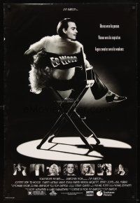 5b195 ED WOOD DS 1sh '94 Tim Burton, Johnny Depp in the director's chair, mostly true!