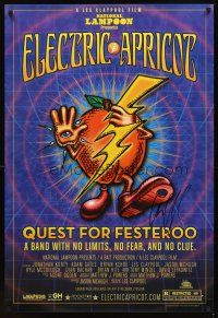 5b199 ELECTRIC APRICOT signed 1sh '06 by musician Les Claypool, cool Kevin Kerber art!