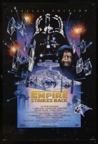 5b204 EMPIRE STRIKES BACK style C advance 1sh R97 George Lucas sci-fi epic, great art by Drew!