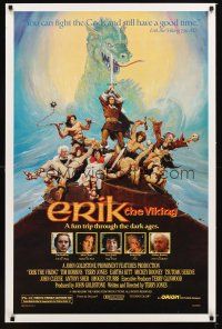 5b209 ERIK THE VIKING 1sh '89 Tim Robbins in the title role, John Cleese, Eartha Kitt, Rooney!