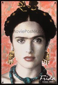 5b238 FRIDA teaser 1sh '02 super close image of sexy Salma Hayek as artist Frida Kahlo!