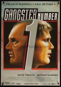 5b253 GANGSTER NUMBER 1 1sh '02 art of Malcolm McDowell & Paul Bettany by Castle & Kaplan!