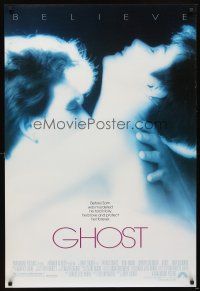 5b255 GHOST DS 1sh '90 classic Patrick Swayze & Demi Moore romantic close up!