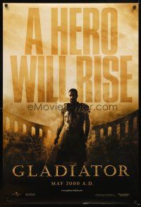 5b264 GLADIATOR teaser DS 1sh '00 Russell Crowe, directed by Ridley Scott!