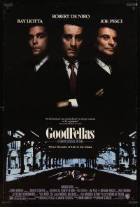 5b269 GOODFELLAS DS 1sh '90 Robert De Niro, Joe Pesci, Ray Liotta, Martin Scorsese classic