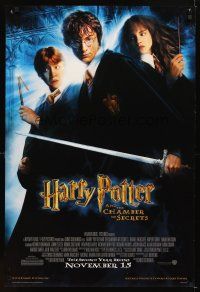 5b285 HARRY POTTER & THE CHAMBER OF SECRETS advance DS 1sh '02 Daniel Radcliffe, Emma Watson, Grint