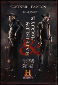 5b290 HATFIELDS & MCCOYS TV DS 1sh '12 Bill Paxton & Kevin Costner are feudin'!