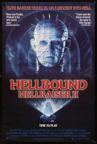 5b294 HELLBOUND: HELLRAISER II 1sh '88 Clive Barker takes us on a descent into Hell, Pinhead!