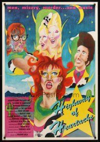 5b303 HIGHWAY OF HEARTACHE 1sh '96 Barbara Chamberlin, Pat Patterson & The Big Wigs, cool art!