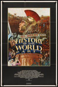 5b304 HISTORY OF THE WORLD PART I 1sh '81 artwork of Roman soldier Mel Brooks by John Alvin!