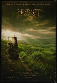 5b305 HOBBIT: AN UNEXPECTED JOURNEY teaser DS 1sh '12 cool image of Ian McKellen as Gandalf!