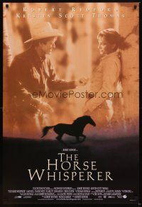 5b310 HORSE WHISPERER int'l DS 1sh '98 star & director Robert Redford, cool running horse image!