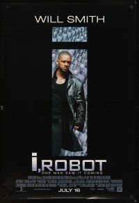 5b320 I, ROBOT style C advance DS 1sh '04 Will Smith, Bridget Moynahan, from Asimov's sci-fi novel!