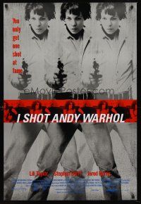 5b319 I SHOT ANDY WARHOL 1sh '96 cool multiple images of Lili Taylor pointing gun!
