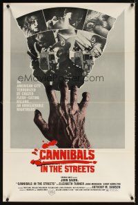 5b343 INVASION OF THE FLESH HUNTERS 1sh '82 Margheriti's Apocalypse Domani,Cannibals in the Streets!