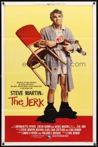 5b350 JERK int'l 1sh '79 wacky Steve Martin is the son of a poor black sharecropper!
