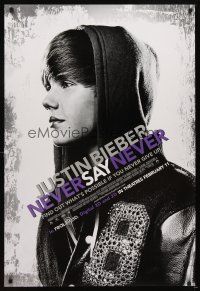 5b360 JUSTIN BIEBER: NEVER SAY NEVER advance DS 1sh '11 cool profile image of singer!