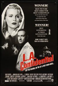5b371 L.A. CONFIDENTIAL awards DS 1sh '97 Kevin Spacey, Russell Crowe, Danny DeVito, Kim Basinger