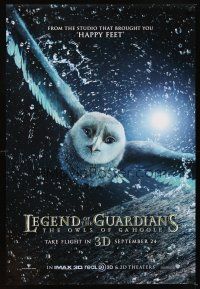 5b392 LEGEND OF THE GUARDIANS: THE OWLS OF GA'HOOLE advance DS 1sh '10 Zack Snyder directed!