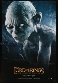 5b417 LORD OF THE RINGS: THE RETURN OF THE KING Gollum style teaser 1sh '03 great image of Gollum!