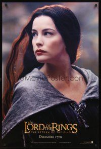 5b420 LORD OF THE RINGS: THE RETURN OF THE KING Arwen style teaser DS 1sh '03 sexy Liv Tyler as Arwen!