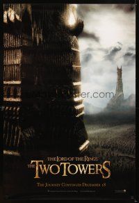 5b423 LORD OF THE RINGS: THE TWO TOWERS teaser 1sh '02 Peter Jackson epic, Wood, Tolkien