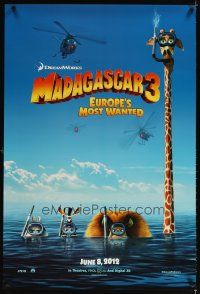 5b433 MADAGASCAR 3: EUROPE'S MOST WANTED teaser DS 1sh '12 Ben Stiller, Chris Rock, Schwimmer