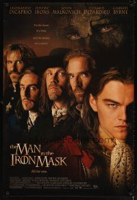 5b437 MAN IN THE IRON MASK 1sh '98 Leonardo DiCaprio, John Malkovich, Jeremy Irons!