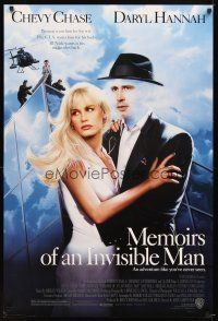 5b456 MEMOIRS OF AN INVISIBLE MAN 1sh '92 disappearing Chevy Chase, pretty Daryl Hannah!