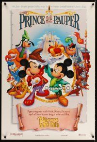 5b576 RESCUERS DOWN UNDER/PRINCE & THE PAUPER DS 1sh '90 Mickey, Goofy, Donald, Pluto & more!