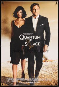 5b557 QUANTUM OF SOLACE advance 1sh '08 Daniel Craig as James Bond + sexy Olga Kurylenko!