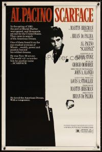5b623 SCARFACE 1sh '83 Al Pacino as Tony Montana, Brian De Palma, Oliver Stone!