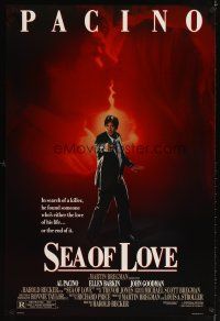 5b625 SEA OF LOVE DS 1sh '89 Ellen Barkin is either the love of Al Pacino's life or the end!