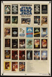 5b673 STAR WARS CHECKLIST Kilian 2-sided 1sh '85 great images of U.S. posters!