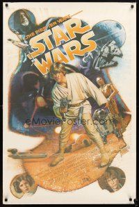5b674 STAR WARS THE FIRST TEN YEARS Kilian 1sh '87 George Lucas classic sci-fi epic, great Drew art!