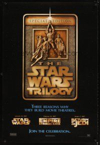 5b675 STAR WARS TRILOGY 1sh '97 George Lucas, Empire Strikes Back, Return of the Jedi