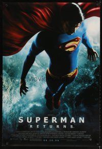 5b695 SUPERMAN RETURNS advance DS 1sh '06 Bryan Singer, great image of Routh in costume!