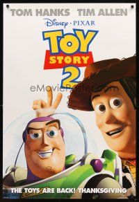 5b732 TOY STORY 2 advance DS 1sh '99 Woody, Buzz Lightyear, Disney and Pixar animated sequel!