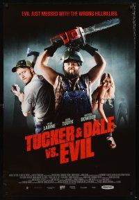 5b741 TUCKER & DALE VS. EVIL DS 1sh '10 wacky Tyler Labine, Alan Tudyk & Katrina Bowden!