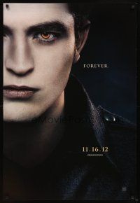 5b744 TWILIGHT SAGA: BREAKING DAWN - PART 2 teaser DS 1sh '12 Robert Pattinson as Edward Cullen!