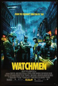 5b776 WATCHMEN advance DS 1sh '09 Zack Snyder, Maline Akerman, Billy Crudup, Jackie Earle Haley!