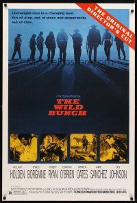 5b787 WILD BUNCH 1sh R95 Sam Peckinpah cowboy classic, William Holden & Ernest Borgnine!