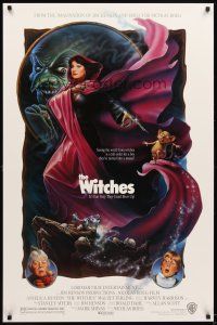 5b791 WITCHES 1sh '89 Nicolas Roeg, Jim Henson, Anjelica Huston, Winters fantasy art!