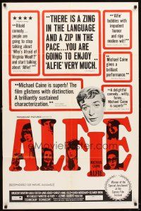 5c012 ALFIE 1sh '66 British cad Michael Caine loves them and leaves them, ask any girl!