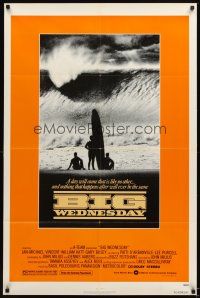 5c063 BIG WEDNESDAY 1sh '78 John Milius classic surfing movie, great image of surfers on beach!