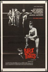 5c068 BLACK TIGHTS 1sh '62 Un Deux Trois Quatre, sexy Cyd Charisse, Zizi Jeanmarie, Shearer!