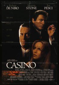 5c113 CASINO int'l DS 1sh '95 Scorsese, Robert De Niro & Sharon Stone, Joe Pesci rolls snake-eyes!