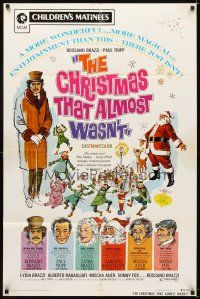 5c127 CHRISTMAS THAT ALMOST WASN'T 1sh R72 Rossano Brazzi, Italian holiday fantasy musical!