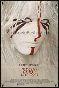 5c129 CLAN OF THE CAVE BEAR 1sh '86 fantastic image of Daryl Hannah in tribal make up!